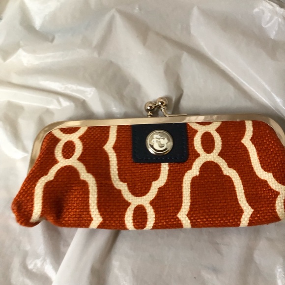 Spartina Orange Patterned soft glasses case - Picture 2 of 4